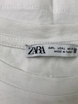 ZARA/ザラ/Tシャツ/カットソー/トップス/ホワイト/L