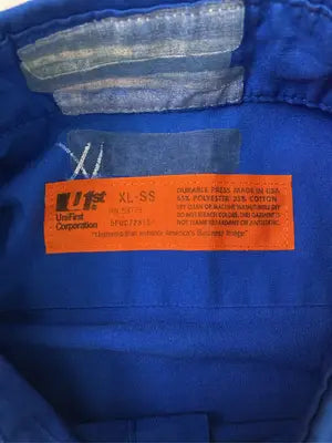unifirst/シャツ/ブラウス/トップス/ブルー/XL-SS