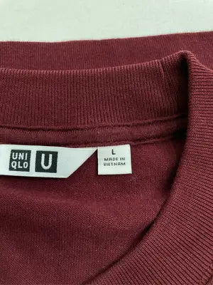 UNIQLO U/ユニクロユー/Tシャツ/カットソー/トップス/レッド/L