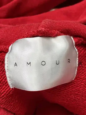 AMOUR/パーカー/トップス/レッド