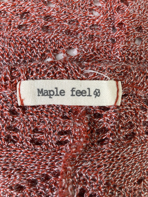 Maple feel/メープルフィール/ニット/セーター/トップス/レッド/L