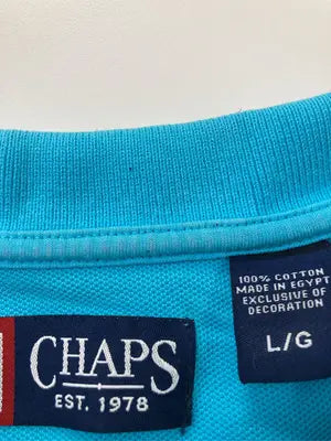 CHAPS/チャップス/ポロシャツ/トップス/スカイブルー/L