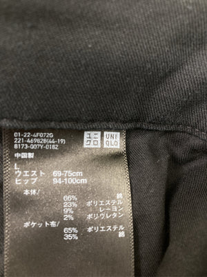 UNIQLO/ユニクロ/スラックス/パンツ/ブラック/L