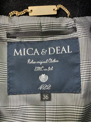 MICA & DEAL/ピーコート/ジャケット/アウター/ブラック/36