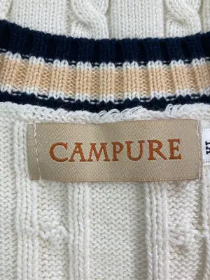 CAMPURE/キャンピュア/ベスト/トップス/アイボリー/XL