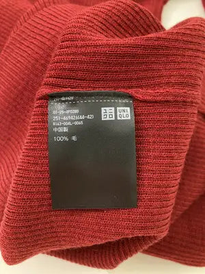 UNIQLO/ユニクロ/ニット/セーター/トップス/レッド/3XL