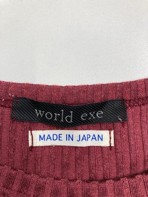 Tシャツ/カットソー/トップス/レッド/46