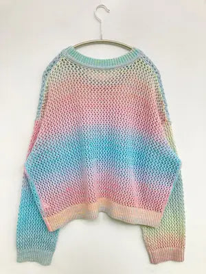 KUOSE/ニット/セーター/トップス/ブルー/M