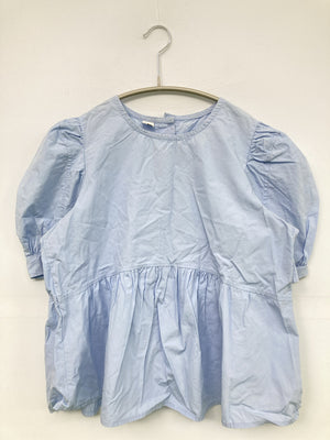 YILI/イーリー/シャツ/ブラウス/トップス/スカイブルー
