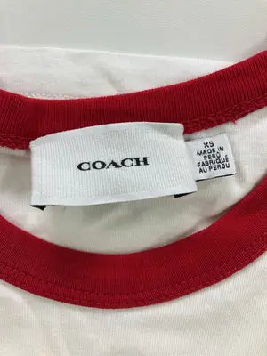 COACH/コーチ/Tシャツ/カットソー/トップス/ホワイト/XS
