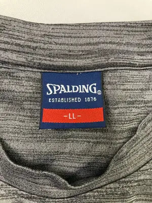 SPALDING/スポルディング/Tシャツ/カットソー/トップス/グレー/LL