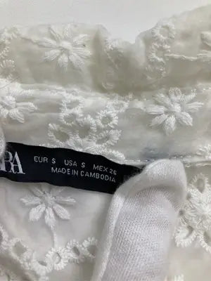 ZARA/ザラ/シャツ/ブラウス/トップス/アイボリー/S