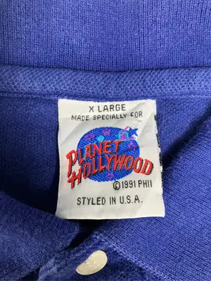 planet hollywood/プラネットハリウッド/ポロシャツ/トップス/ブルー/X LARGE