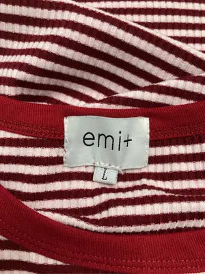 emi +/エミ/Tシャツ/カットソー/トップス/レッド/L