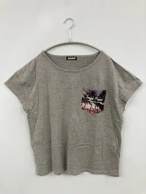 ANAP/アナップ/Tシャツ/カットソー/トップス/グレー/F