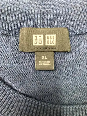 UNIQLO/ユニクロ/ニット/セーター/トップス/ネイビー/XL
