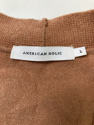 AMERICAN HOLIC/アメリカンホリック/ニット/セーター/トップス/ブラウン/L