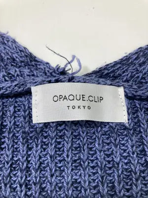OPAQUE.CLIP/オペークドットクリップ/ニット/セーター/トップス/ブルー/L
