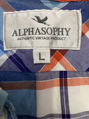 ALPHASOPHY/シャツ/ブラウス/トップス/スカイブルー/L