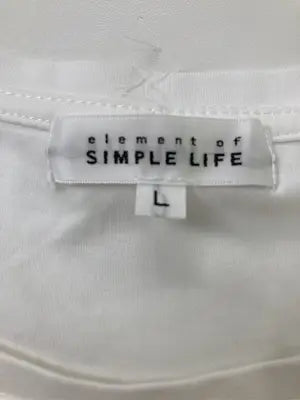 SIMPLE LIFE/シンプルライフ/Tシャツ/カットソー/トップス/ホワイト/L