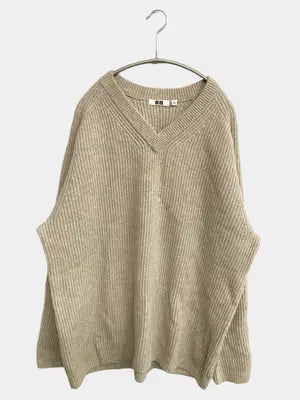 UNIQLO U/ユニクロユー/ニット/セーター/トップス/ベージュ/XL