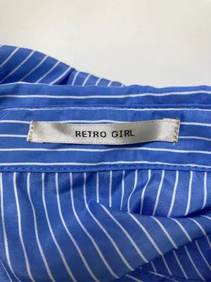 RETRO GIRL/レトロガール/シャツ/ブラウス/トップス/ブルー/F