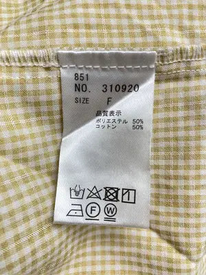 continuer de NICE CLAUP/コンティニューデナイスクラップ/シャツ/ブラウス/トップス/イエロー/F