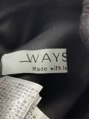 WAYS WILL/スウェットパンツ/パンツ/ブラック/F