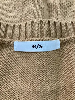 e/s/ベスト/トップス/ブラウン/FREE