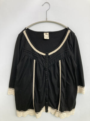 カーディガン/ボレロ/トップス/ブラック/M