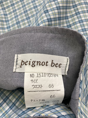 Peignot bee/ショート/ミニスカート/スカート/スカイブルー/ウエスト66