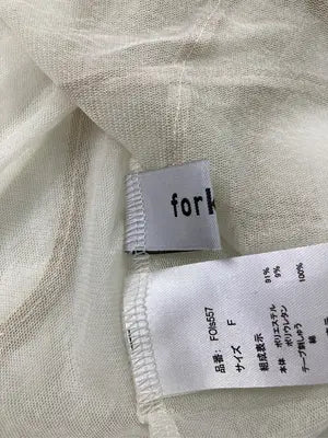 forksy./フォルクシー/Tシャツ/カットソー/トップス/ホワイト/F