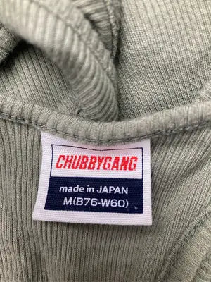 CHUBBYGANG/タンクトップ/トップス/カーキ/M