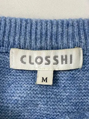 CLOSSHI/クロッシー/ニット/セーター/トップス/ブルー/M