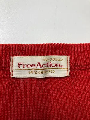 Free Action/ニット/セーター/トップス/レッド/14号