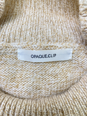 OPAQUE.CLIP/オペークドットクリップ/ニット/セーター/トップス/ベージュ/L