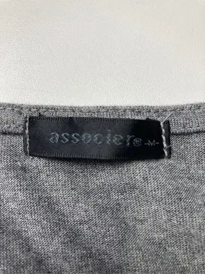 associer/Tシャツ/カットソー/トップス/グレー/M