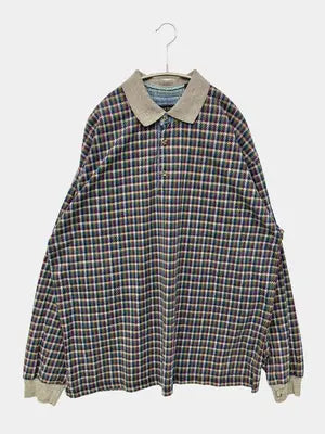 VAN HEUSEN/ヴァンヒューゼン/ポロシャツ/トップス/グレー/XL