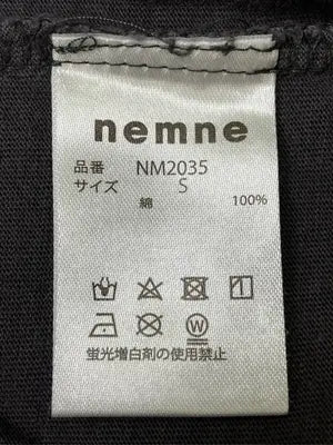 nemne/ネンネ/Tシャツ/カットソー/トップス/グレー/S