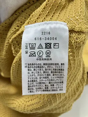 THE SHOP TK/ザショップティーケー/ニット/セーター/トップス/イエロー/M