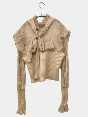 ZARA/ザラ/シャツ/ブラウス/トップス/ベージュ/L