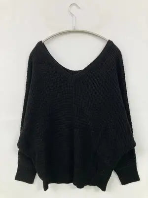 CECIL McBEE/セシルマクビー/ニット/セーター/トップス/ブラック/M