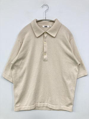 UNIQLO/ユニクロ/ポロシャツ/トップス/ベージュ/S