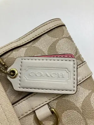 COACH/コーチ/トートバッグ/バッグ/ベージュ