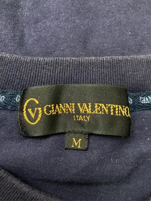 GIANNI VALENTINO/ジャンニバレンチノ/Tシャツ/カットソー/トップス/ネイビー/M
