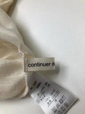 continuer de NICE CLAUP/コンティニューデナイスクラップ/シャツ/ブラウス/トップス/アイボリー/M