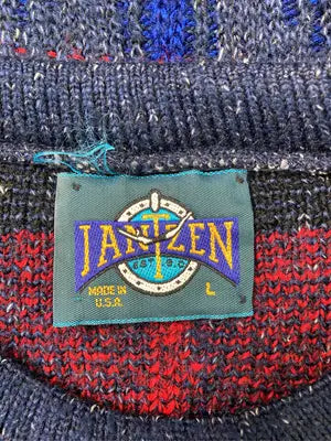 JANTZEN/ジャンセン/ニット/セーター/トップス/ネイビー/L