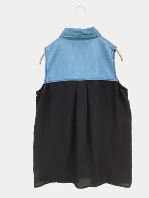 CECIL McBEE/セシルマクビー/シャツ/ブラウス/トップス/ブルー/M