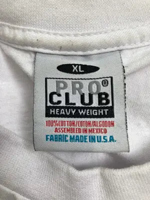 PRO CLUB/Tシャツ/カットソー/トップス/ホワイト/XL