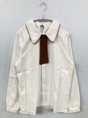 Mu Yi/シャツ/ブラウス/トップス/ホワイト/L